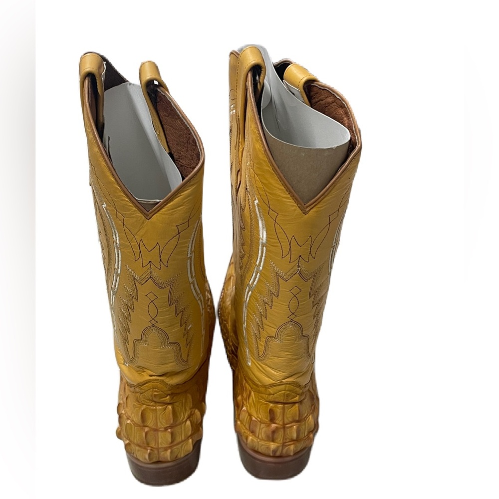 Morales Mens Crocodile Western Boots - Picture 3 of 5